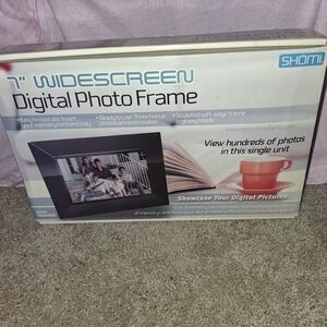Shomi 7" Widescreen Digital Photo Frame - Black